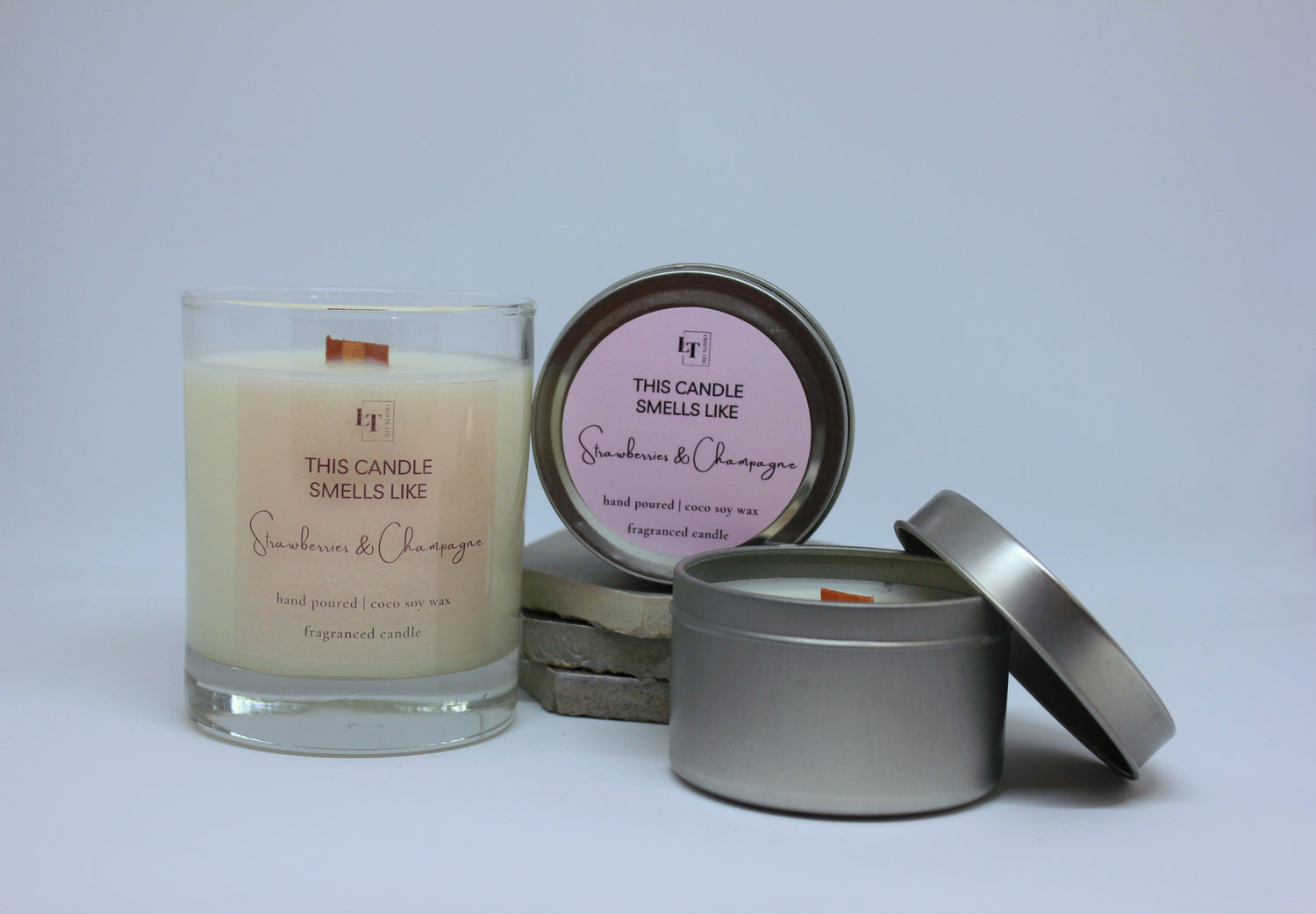 We sell 100% handmade natural coconut and soy wax blend scented candles made in New Zealand with skin and hair safe fragrance oils and crackling wooden wicks. Decorative pillar/shaped scented candles  made of soy and beeswax blend are also available here.
